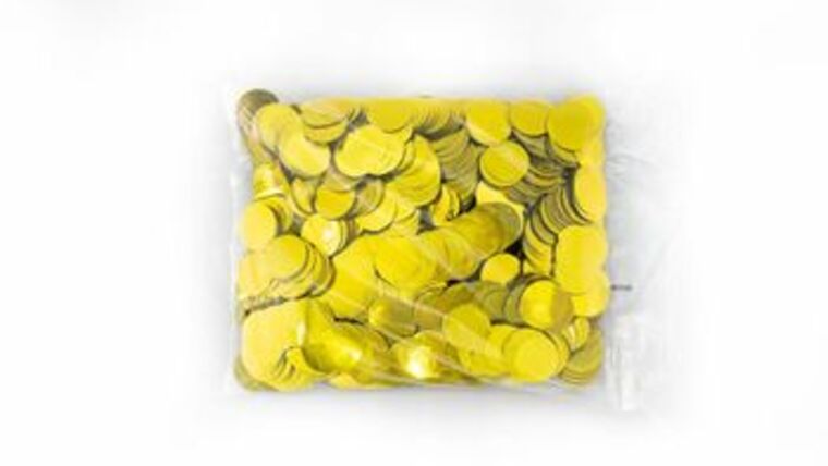 1″ Gold Metallic Tissue Circles (1lb) | Purchase | Rental