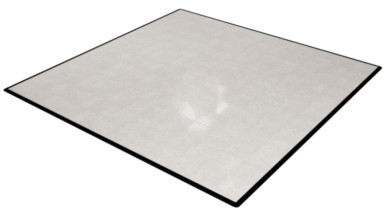 21′ x 21′ White Marble Dance Floor | Rental