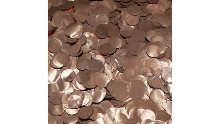 1″ Rose Gold Metallic Circles | Rental