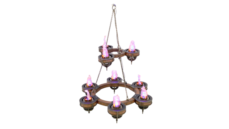 Flame Light Chandelier – Two Tiers (9 Lights) Prop | Rental Flame Light Chandelier – Two Tiers (9 Lights) Prop | Rental