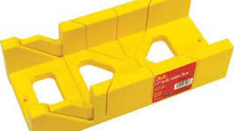12″ Plastic Miter Box – Yellow | Rental