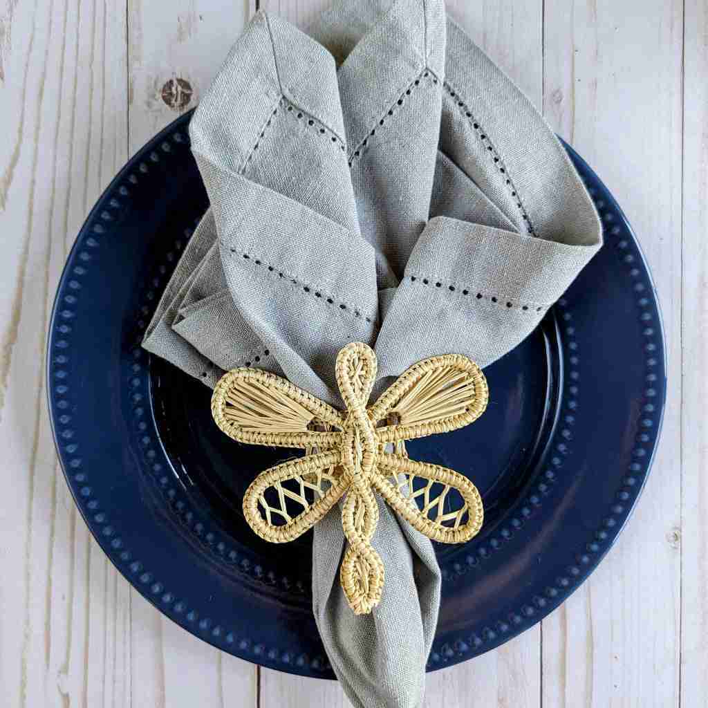 Dragonfly Woven Napkin Ring | Rental Dragonfly Woven Napkin Ring | Rental