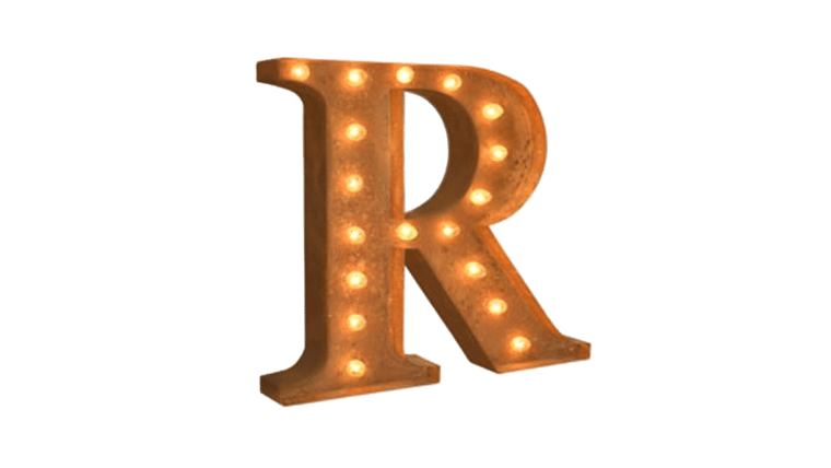 Vintage Marquee Letter | R | 36″ | Rental
