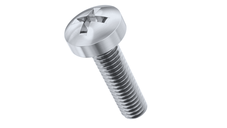 M6-1.0 mm x 18 mm Pan Head Phillips Machine Screw – Stainless | Rental