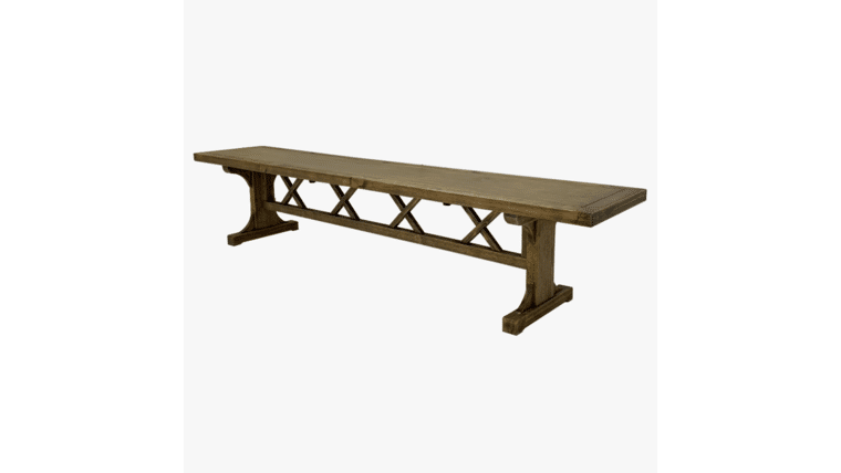 Colonial Farm Bench – Drifting Antique | Rental