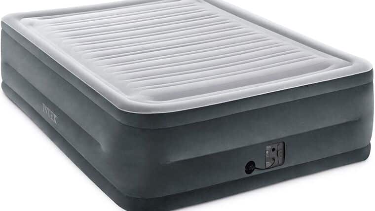 Intex Comfort Plush Elevated Dura-Beam Airbed with Internal Electric Pump, Bed Height 22″, Queen | Rental