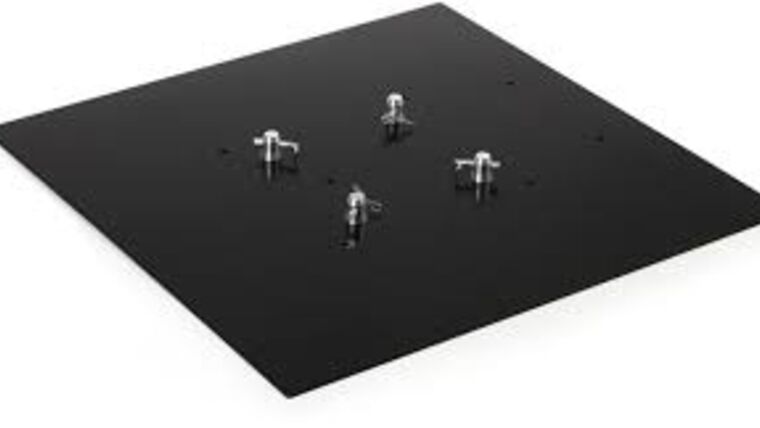 Global Truss – 3′ x 3′ Global Truss Black F34 Steel Base | Rental Global Truss – 3′ x 3′ Global Truss Black F34 Steel Base | Rental