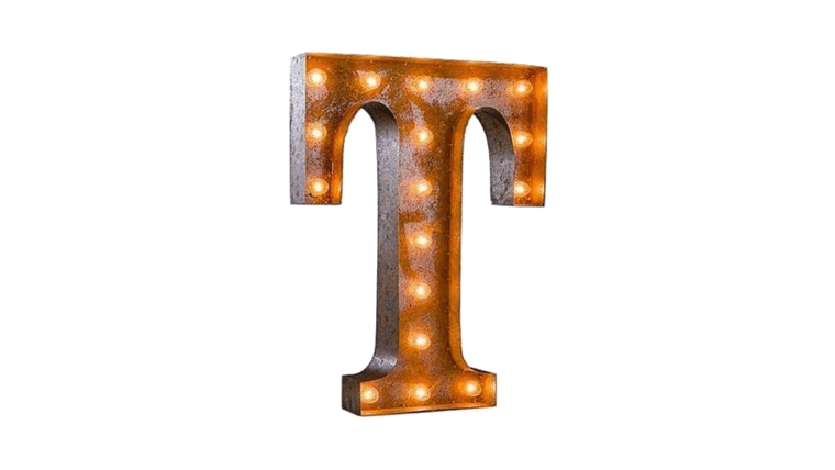 Vintage Marquee Letter | T | 36″ | Rental