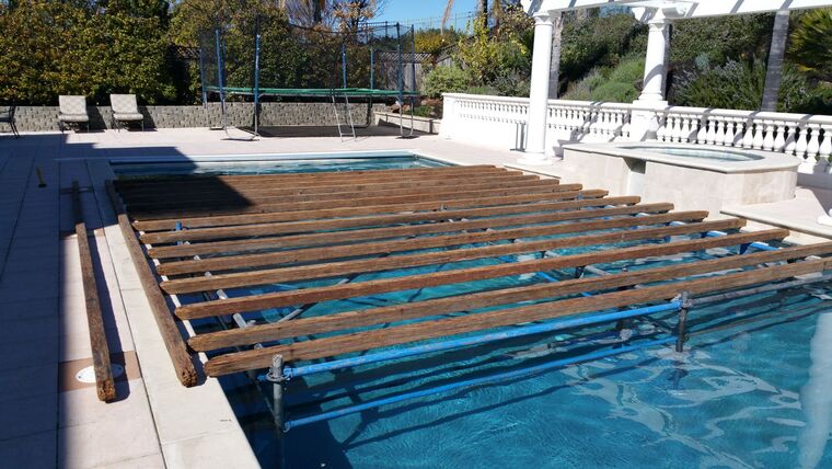 Clear Plexiglas w/Rustic Wood Deck Over Walk On Water Pool Dance Floor (Per Sq Ft) | Rental