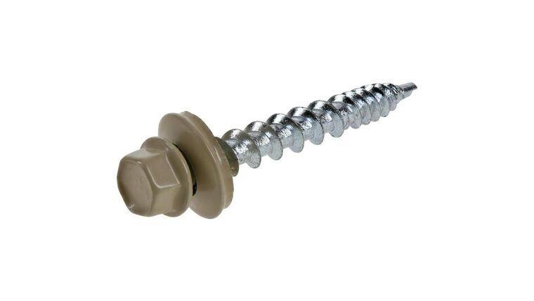 Hillman #10 x 1-1/2-in Tan Powder Coating Self-Drilling Roofing Screw | Rental