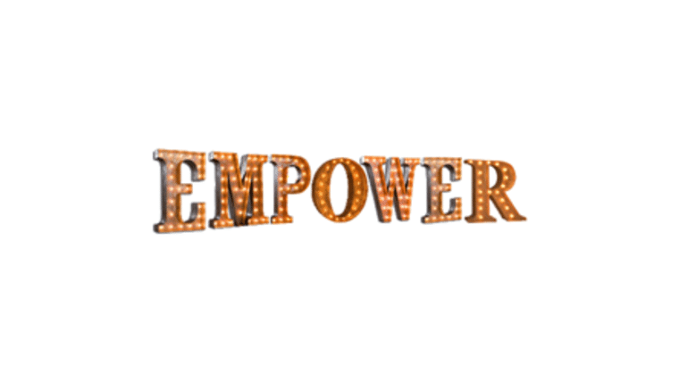 Vintage Marquee Letters | EMPOWER | 36″ | Rental