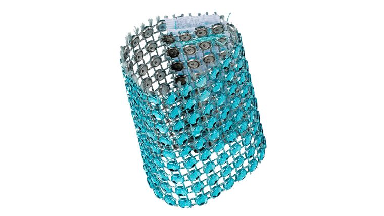 Rhinestone Velcro Sash Clip Napkin Ring – Turquoise | Rental