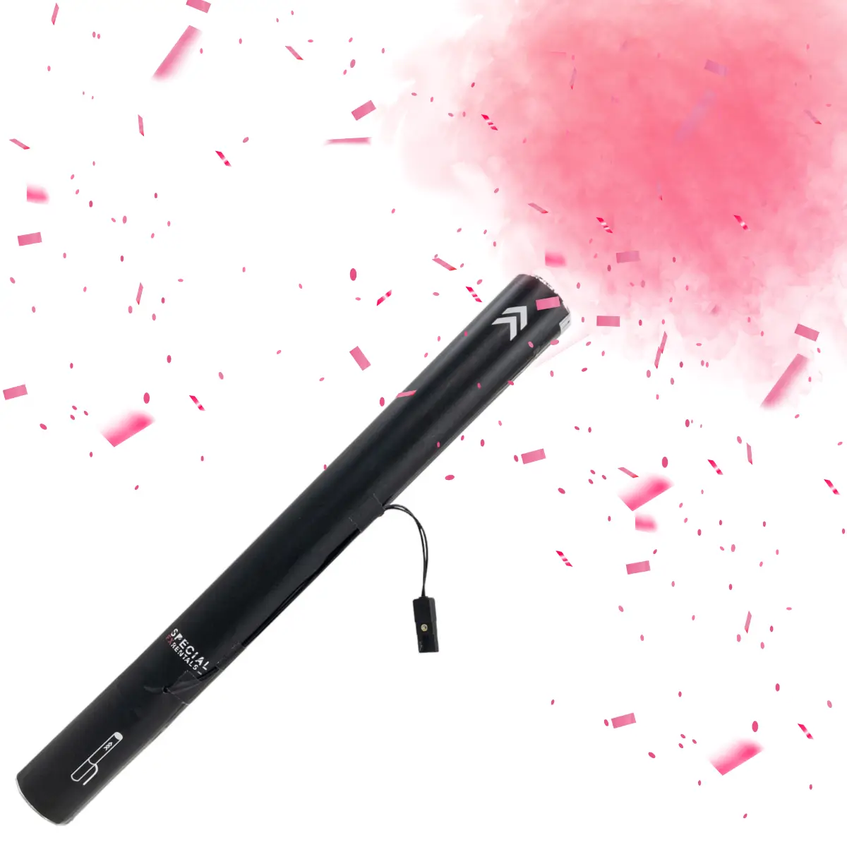 Gender Reveal 19″ Pink Powder and Confetti Electric Cannon | Rental
