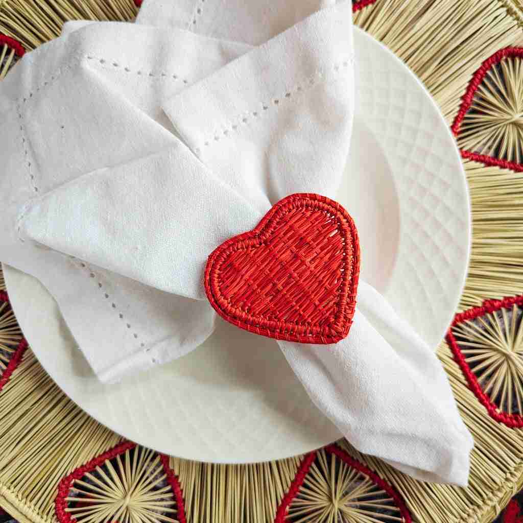 Heart Woven Napkin Ring | Rental Heart Woven Napkin Ring | Rental