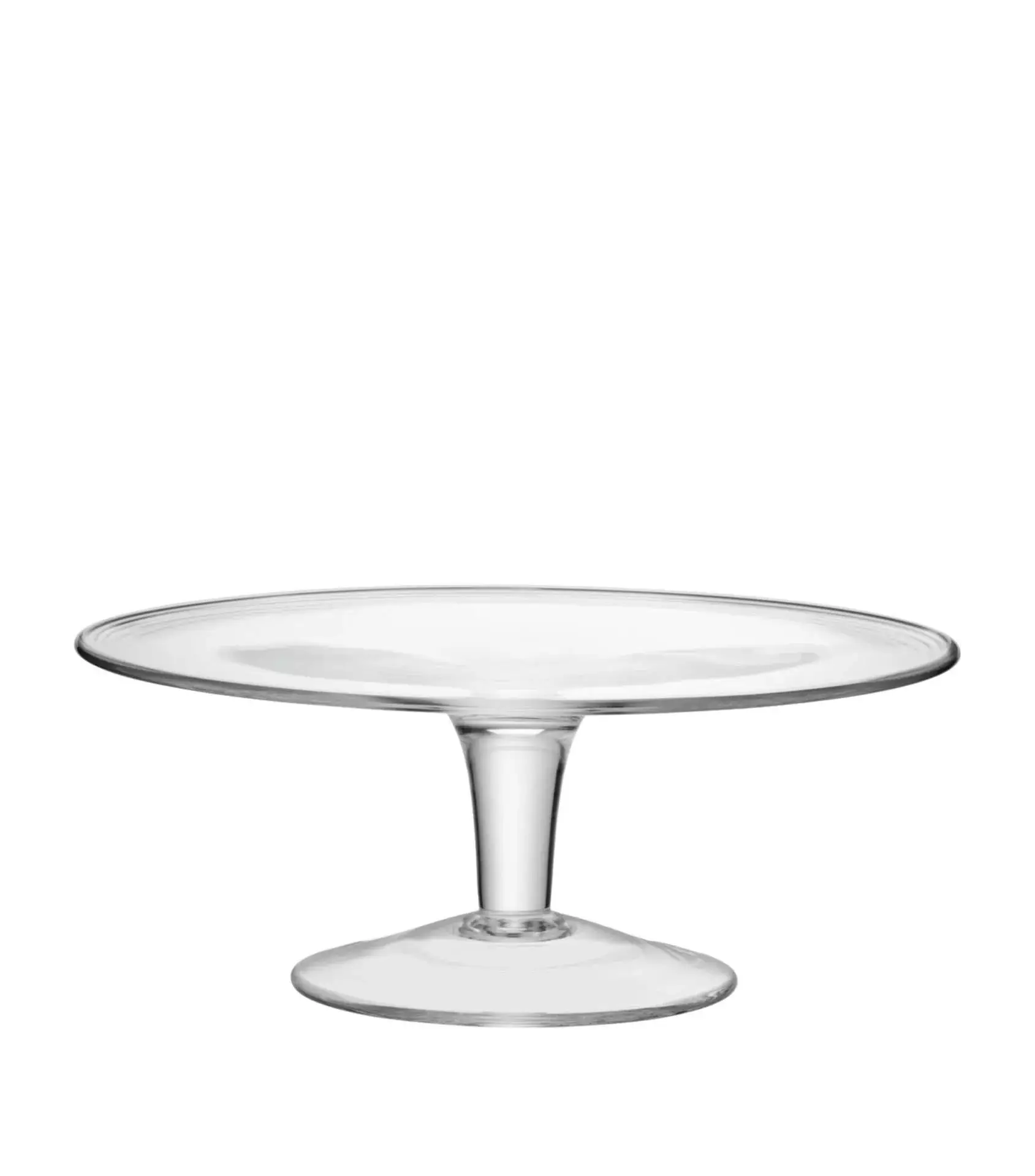 Modern Cake Stand – Glass 11″ Round | Rental