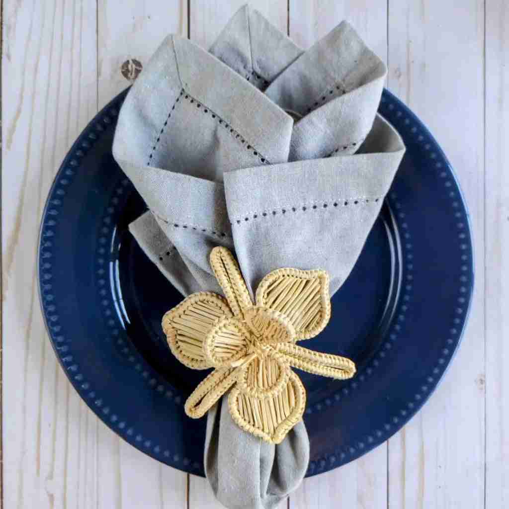 Orchid Woven Napkin Ring | Rental