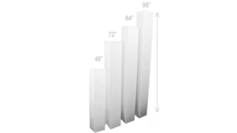72″ Illuminated Medium Acrylic Square Column | Rental 72″ Illuminated Medium Acrylic Square Column | Rental