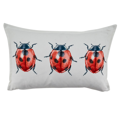 2105 – Lady Bugs Pillow – Poly Filled | Rental