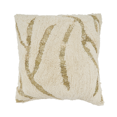 2131 Tufted And Embroidered Lines Pillow | Rental