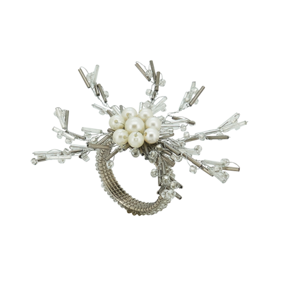 NR024 Beaded Napkin Ring | Rental NR024 Beaded Napkin Ring | Rental
