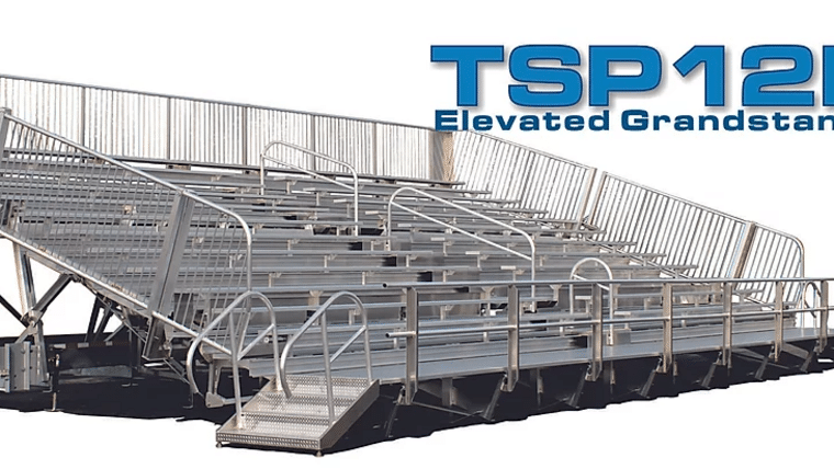 Bleacher – TSP12E-39 Mobile Grandstands Bleacher Trailer (Seats 282*) | Rental Bleacher – TSP12E-39 Mobile Grandstands Bleacher Trailer (Seats 282*) | Rental