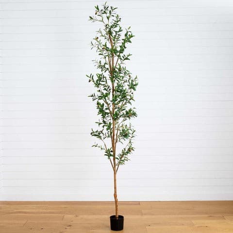 9′ Artificial Olive Tree with Natural Trunk | Rental