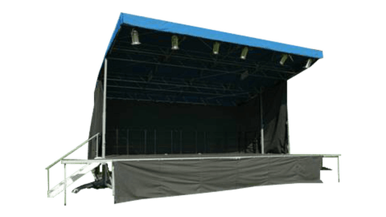 24′ x 16′ Marshall Austin Mobile Elevated Stage Platform | Rental