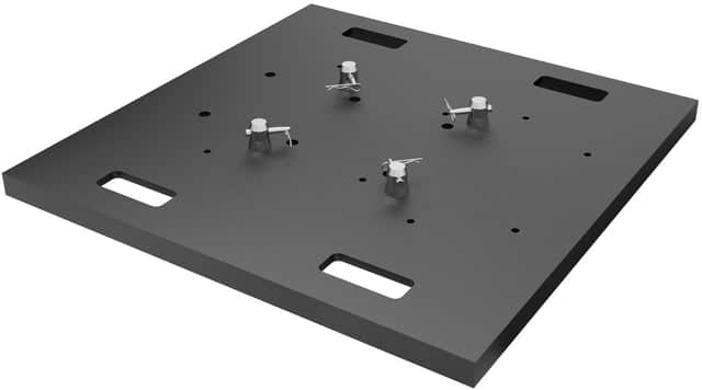 DuraTruss DT-GP-BASE-30BLK 30x30x1.5-Inch Raised Base Plate for End-Plated Square Truss | Rental DuraTruss DT-GP-BASE-30BLK 30x30x1.5-Inch Raised Base Plate for End-Plated Square Truss | Rental