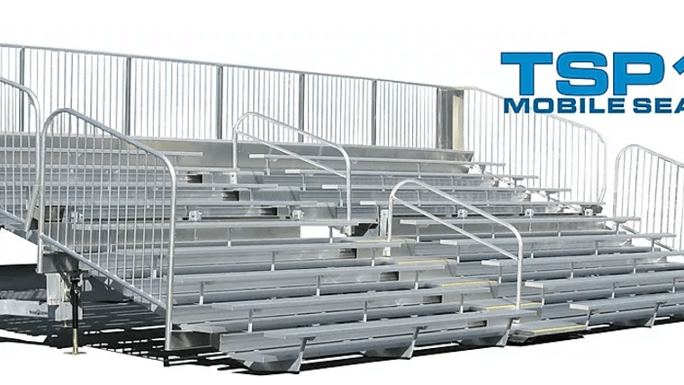 Bleacher – TSP10-300 Mobile Grandstand Bleacher Trailer (Seats 300*) | Rental Bleacher – TSP10-300 Mobile Grandstand Bleacher Trailer (Seats 300*) | Rental
