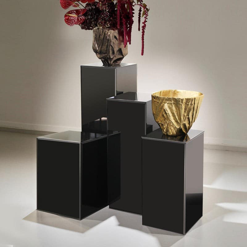 Galaxy Black Glass Column | Rental