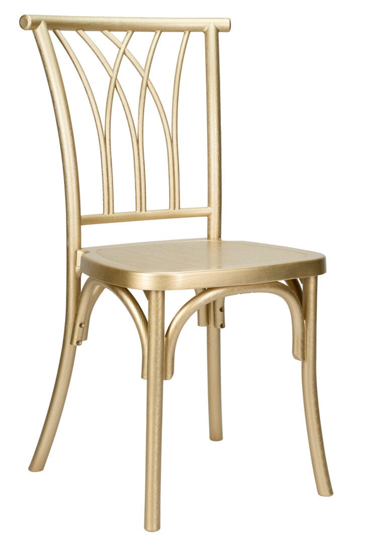 Gold Champagne ToughResin™ Willow Chair | Rental Gold Champagne ToughResin™ Willow Chair | Rental