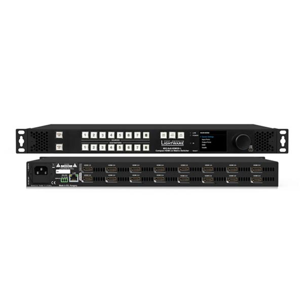 Lightware MX2 8×8 HDMI 2.0 Matrix Switcher | Rental Lightware MX2 8×8 HDMI 2.0 Matrix Switcher | Rental