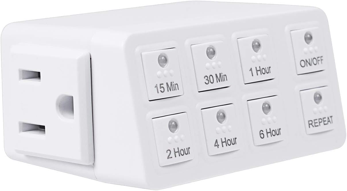 BN-LINK Indoor Countdown Timer with Repeat Function, Heavy Duty Accurate Compact Size for Charger Vacation Security, 3-Prong Grounded Outlet, 15A/1875W ½ HP ETL Listed – | Rental BN-LINK Indoor Countdown Timer with Repeat Function, Heavy Duty Accurate Compact Size for Charger Vacation Security, 3-Prong Grounded Outlet, 15A/1875W ½ HP ETL Listed – | Rental