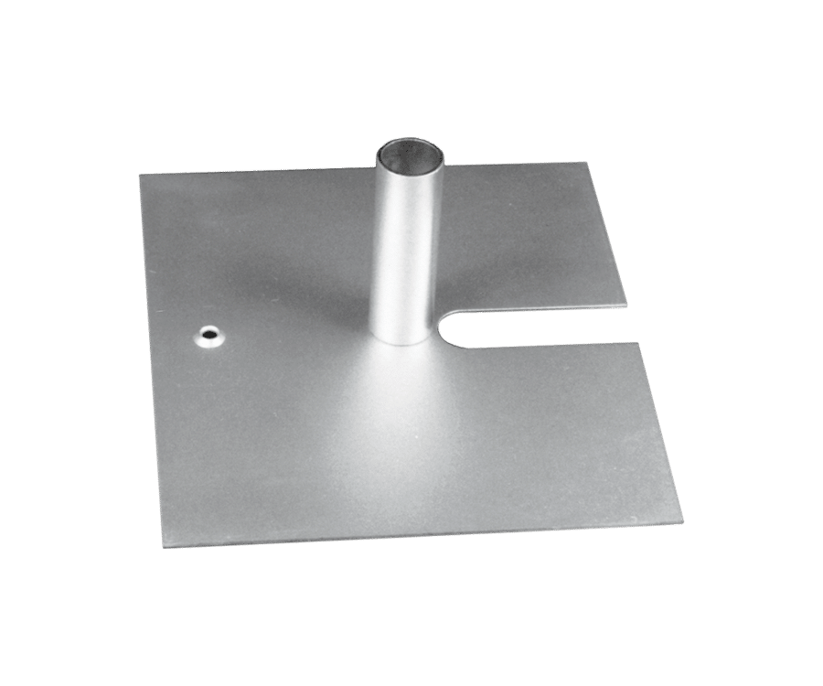 16″ x 14″ Slip Fit Base With  3.5″x1.5″ Pin Kit – 10lbs | Rental