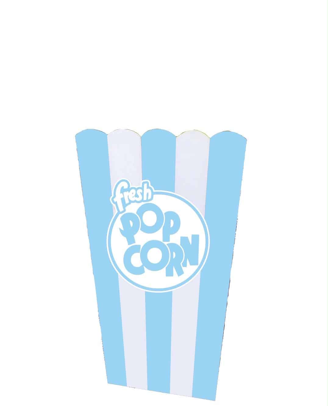 Mini Table Top Blue Popcorn Box | Rental