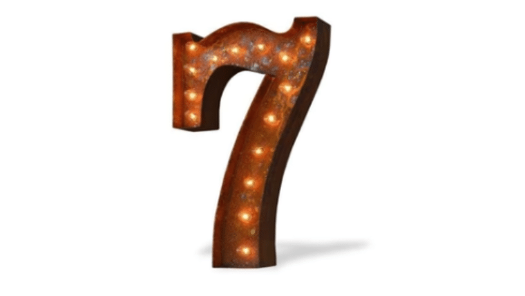 Vintage Marquee Number | 7 | 36″ | Rental Vintage Marquee Number | 7 | 36″ | Rental