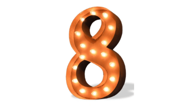 Vintage Marquee Number | 8 | 36″ | Rental Vintage Marquee Number | 8 | 36″ | Rental