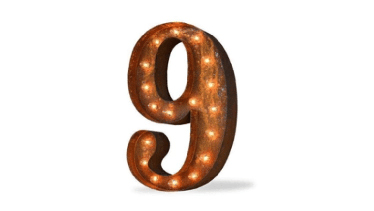 Vintage Marquee Number | 9 | 36″ | Rental Vintage Marquee Number | 9 | 36″ | Rental
