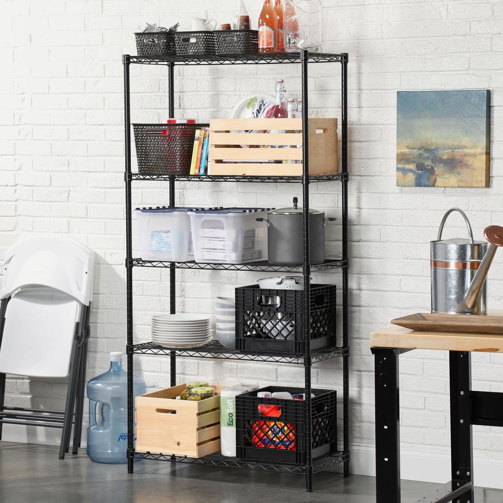 11″ x 13″ x 13″ Black Plastic Milk Crate | Rental