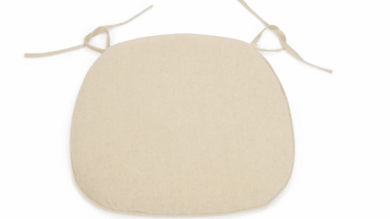 Chair Pad | Cross Back |  Tie Back Chair Cushion | Canvas | Rental