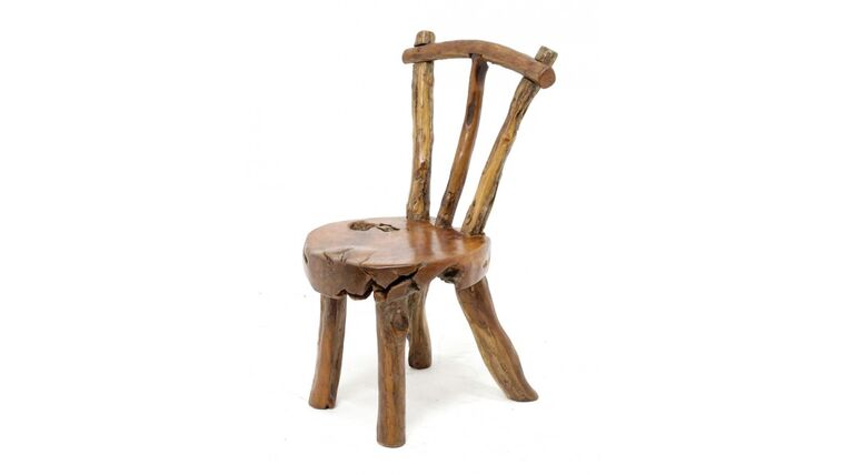 Kids Rustic Wooden Chair | Rental