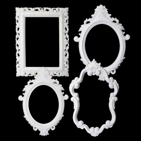Decostar™ Plastic Frame – Set of 4 – White | Rental