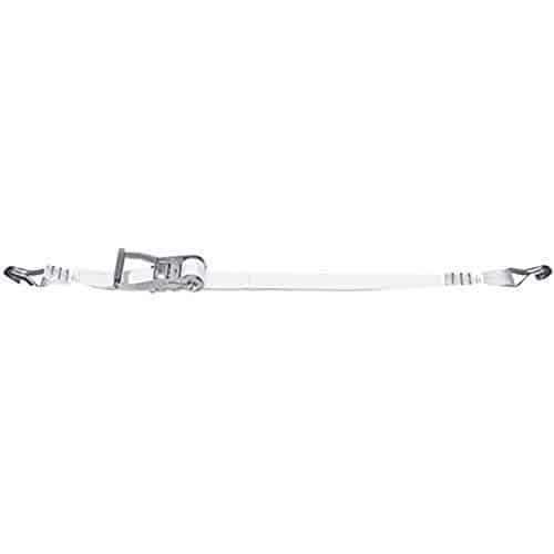 Ancra Cargo 96014 1″ x 15′ Long/Wide Handle Ratchet w/Twisted Loop Fixed & Double J-Hook Tent Strap | Rental
