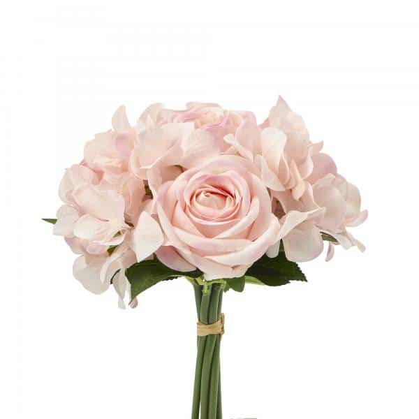 Decostar™ Artificial Rose & Hydrangea Mixed Bunches Blush | Rental Decostar™ Artificial Rose & Hydrangea Mixed Bunches Blush | Rental