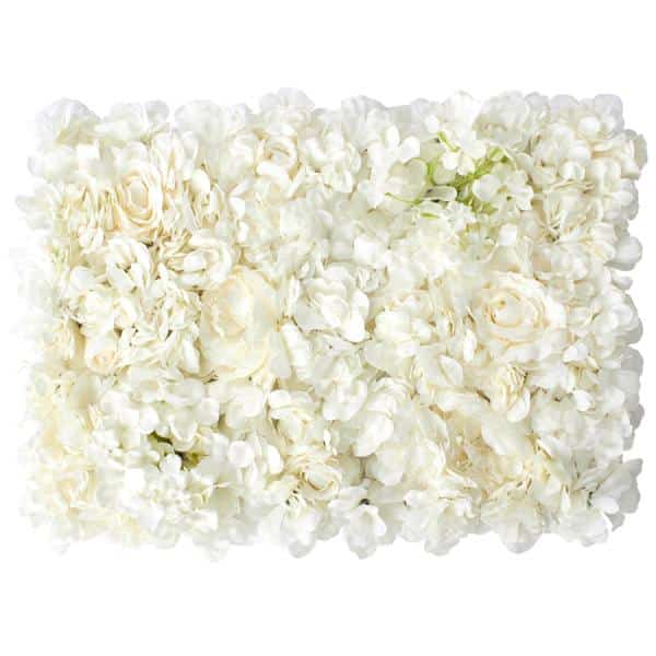 Decostar™ Ivory Artificial Mixed Flower Mat | Rental Decostar™ Ivory Artificial Mixed Flower Mat | Rental