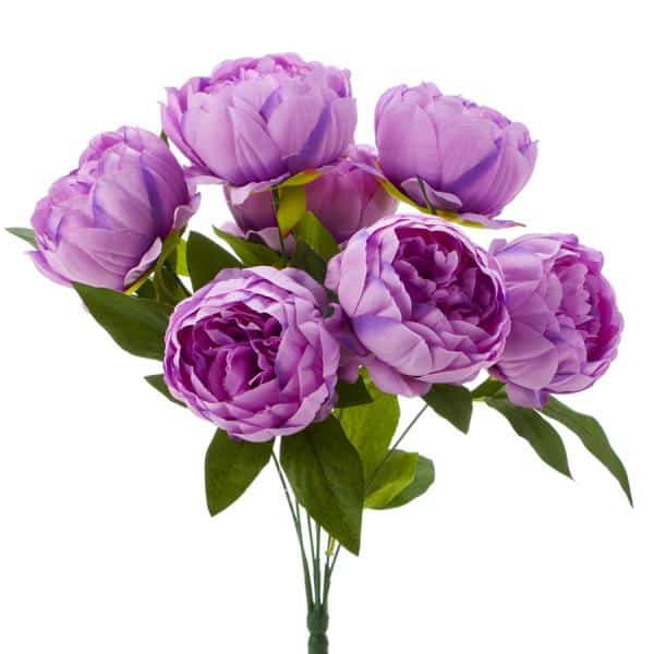 Decostar™ Artificial English Rose Bunch 18½” Lavender | Rental