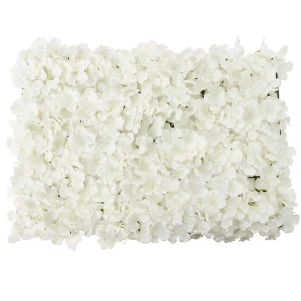 Decostar™ Artificial Hydrangea Flower Mat – 16″ x 24″ – White | Rental Decostar™ Artificial Hydrangea Flower Mat – 16″ x 24″ – White | Rental