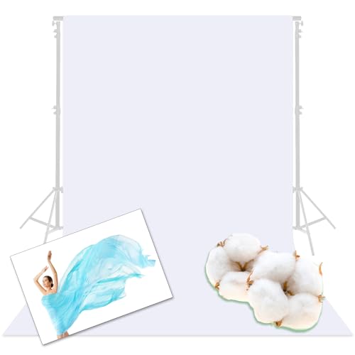 Prism Backdrops by Ravelli 10×20′ (9×18’ after pre-shrinkage) White Muslin Photo Video Backdrop Background 100% Cotton | Rental