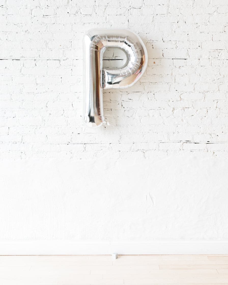 34in Silver Foil Letter | Rental 34in Silver Foil Letter | Rental
