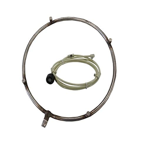 Misting Fan Ring – Stainless Steel Ring with Feed Line and Misting Nozzles – Ideal as Patio Misting system, for Warehouse Misting. can be used with Mistcooling Pump. (15″ Dia 8 Noz | Rental